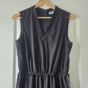Calvin Klein Black Sleeveless Jumpsuit with Pockets